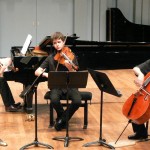 dans le quatuor op. 60 de Brahms, avec quatuor en ut mineur de Brahms, avec Mathilde Potier, Adrien Boisseau et Yan Levionnois, le 15 mai 2007, salle Fleuret au CNSMDP